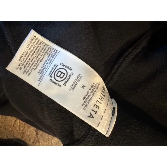 Athleta Jacket‎ Full Zip Black Detail Womens Size M EUC - Picture 6 of 7